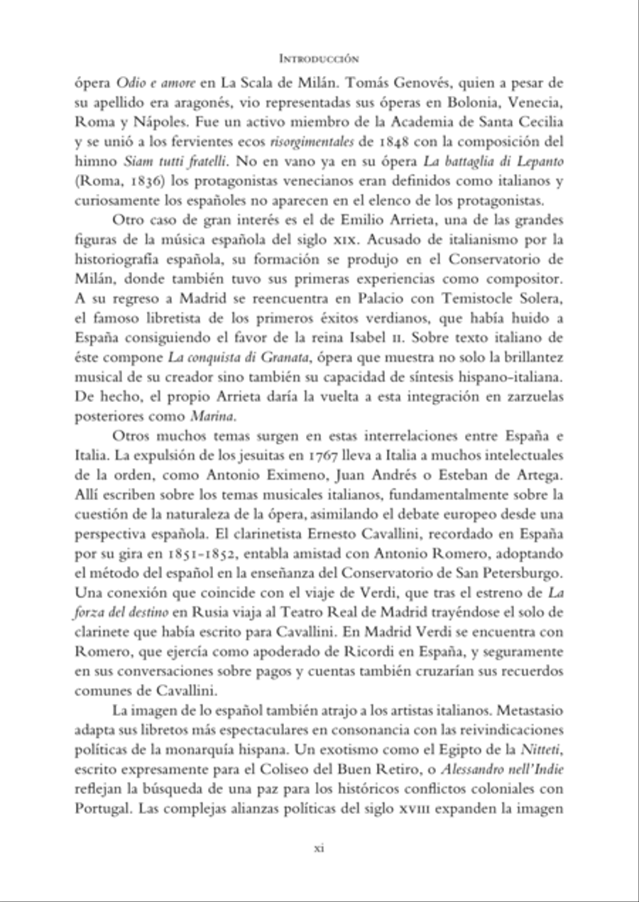 Intercambios musicales entre España e Italia en los siglos XVIII y XIX/ Gli scambi musicali fra Spagna e Italia nei secoli XVIII e XIX School and Community scores gallery preview page 12