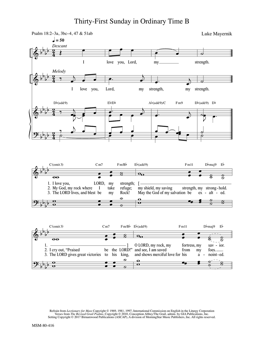 Thirty-First Sunday in Ordinary Time B