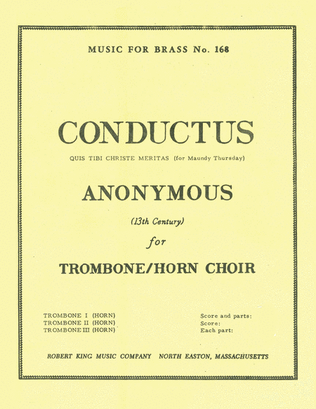 Book cover for Conductus (horns 3)