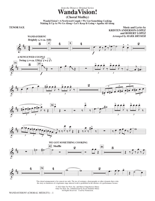 WandaVision! (Choral Medley) (arr. Mark Brymer) - Tenor Saxophone