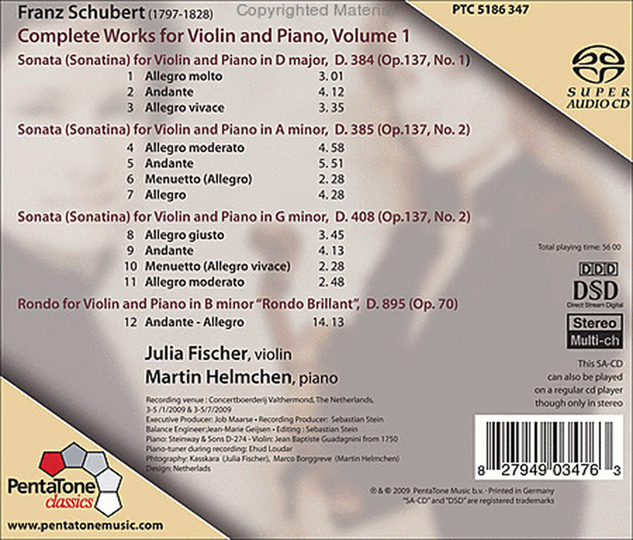 Volume 1: Complete Works for Violin image number null