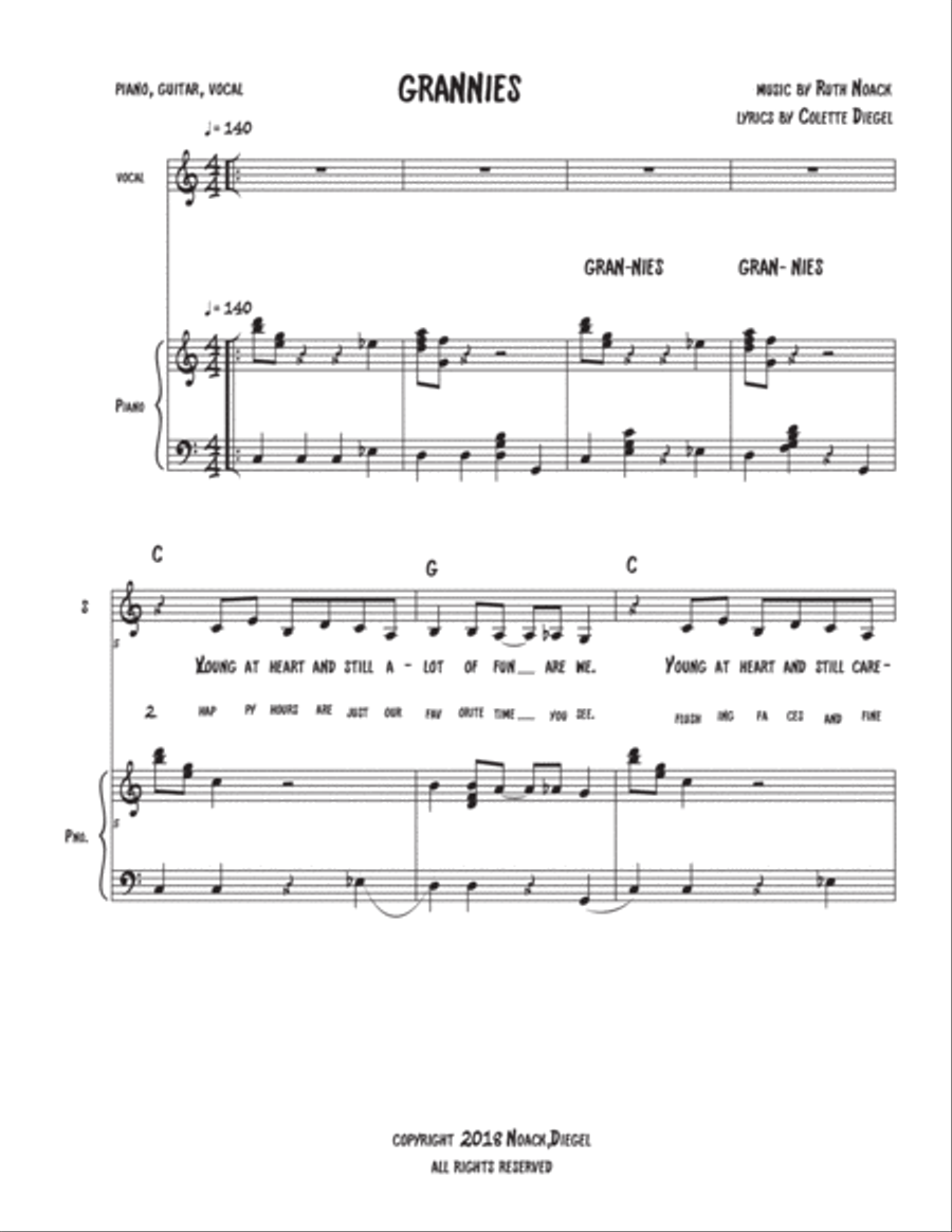 Grannies Grannies Voice scores gallery preview page 1