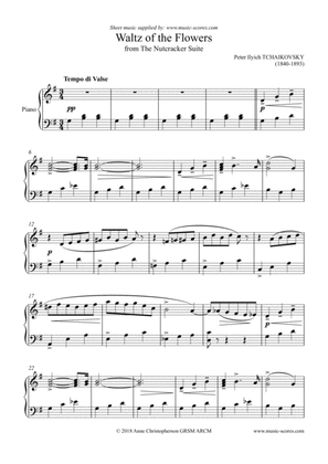 Nutcracker Suite: Waltz of The Flowers - Piano