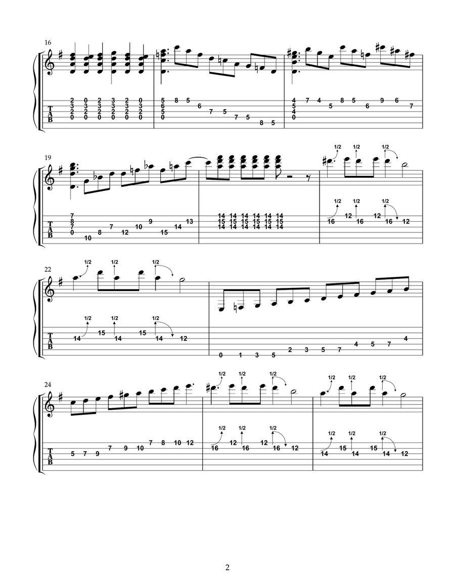All Creation SIng All Creation SIng Guitar Tablature scores gallery preview page 2