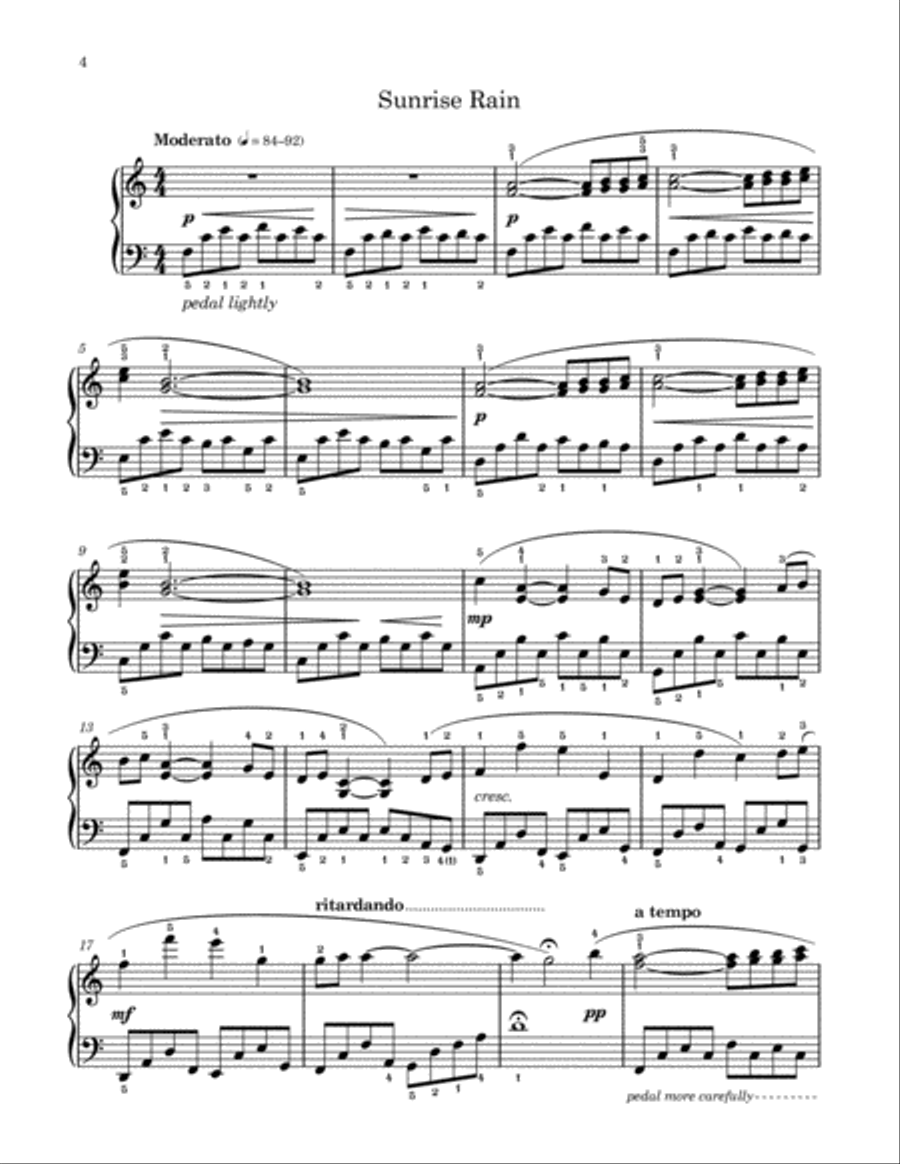 Forest Rhythms Piano Solo scores gallery preview page 6