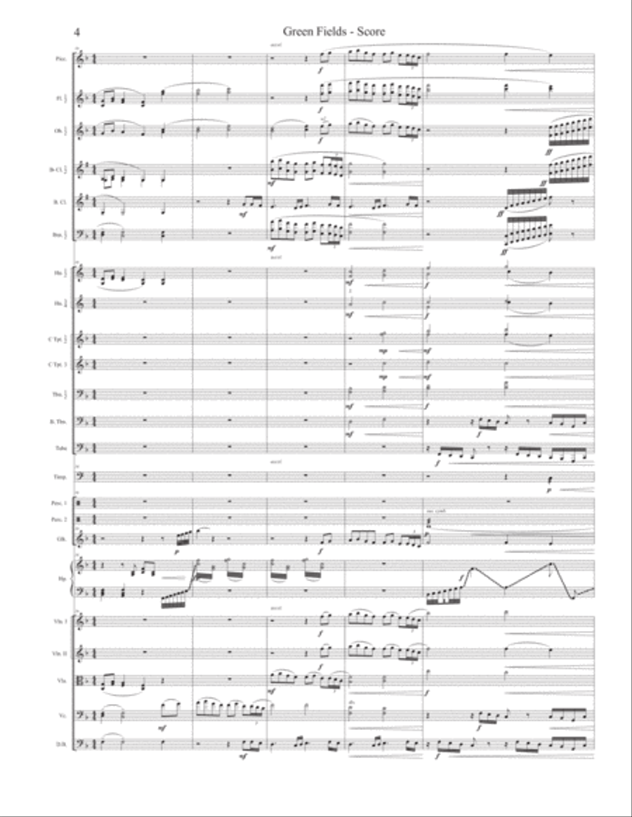 Green Fields Full Orchestra scores gallery preview page 6