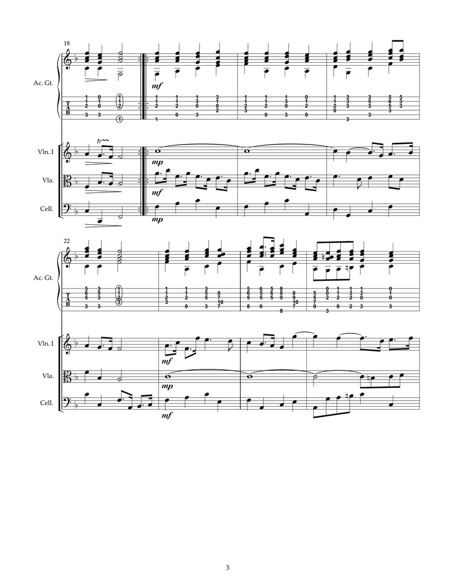 Air from Handel's Water Music Cello scores gallery preview page 3