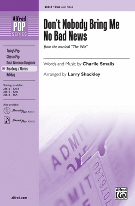 Book cover for Don't Nobody Bring Me No Bad News