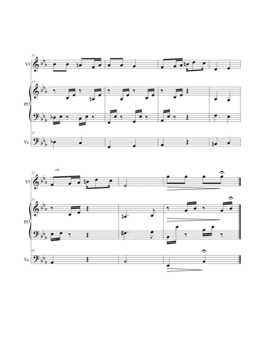 Arietta op.12 n.1. Violin, piano and cello trio. image number null