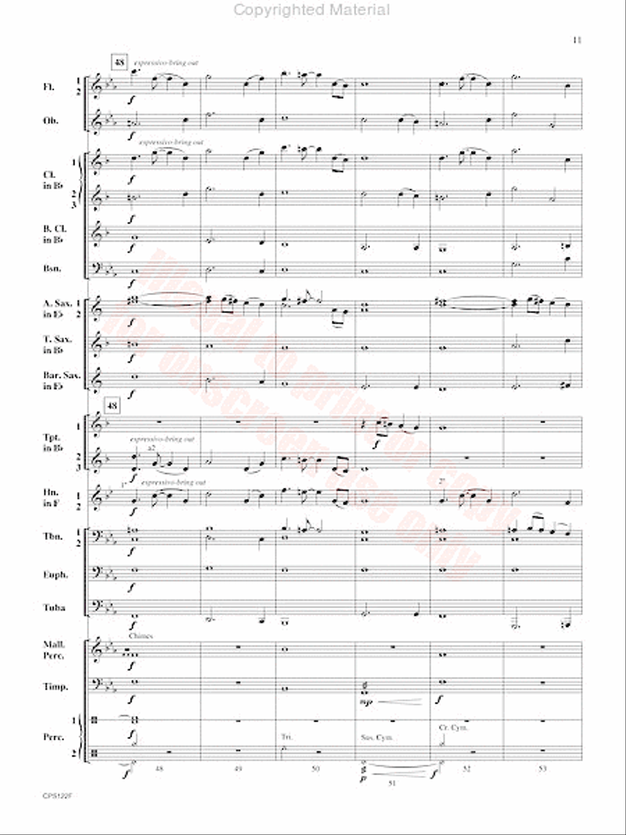 Escape the Lost City Concert Band scores gallery preview page 12