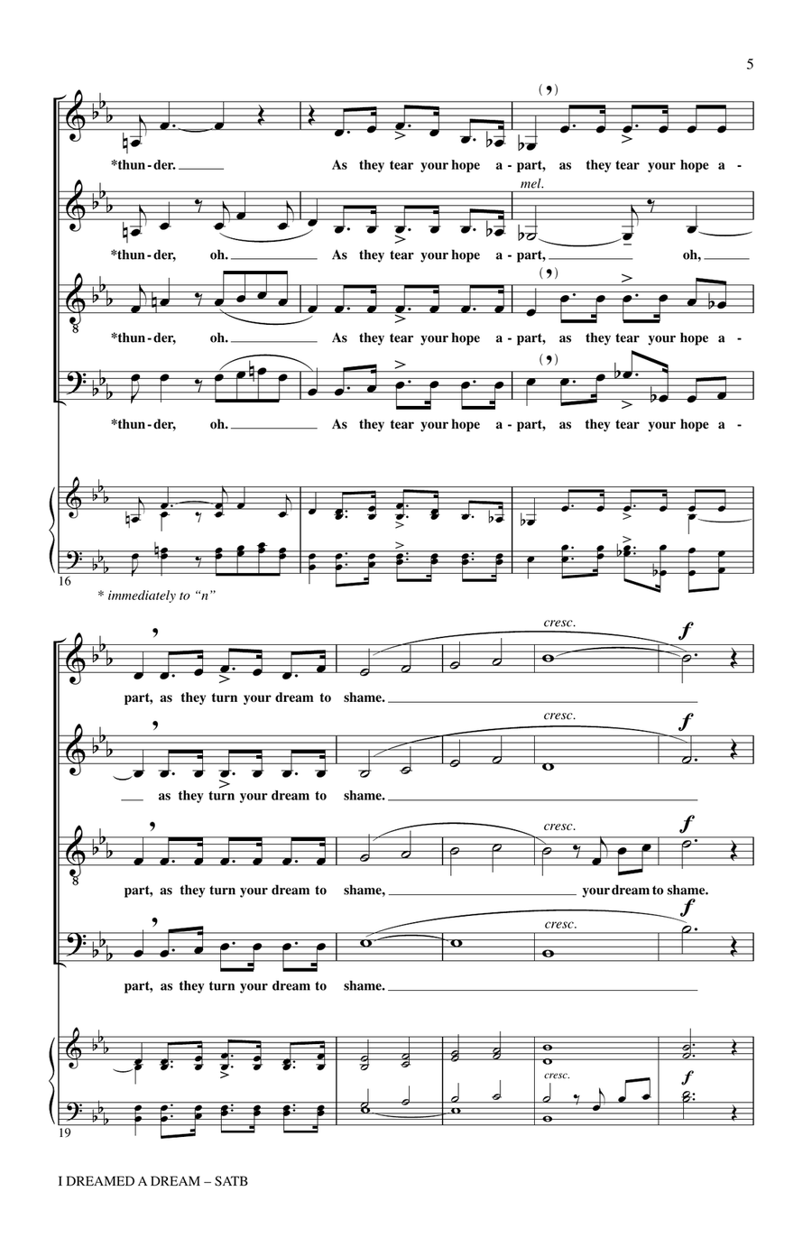 I Dreamed A Dream I Dreamed A Dream 4-Part scores gallery preview page 4