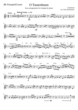 O Tannenbaum - Jazz Arrangement for Trumpet & Piano