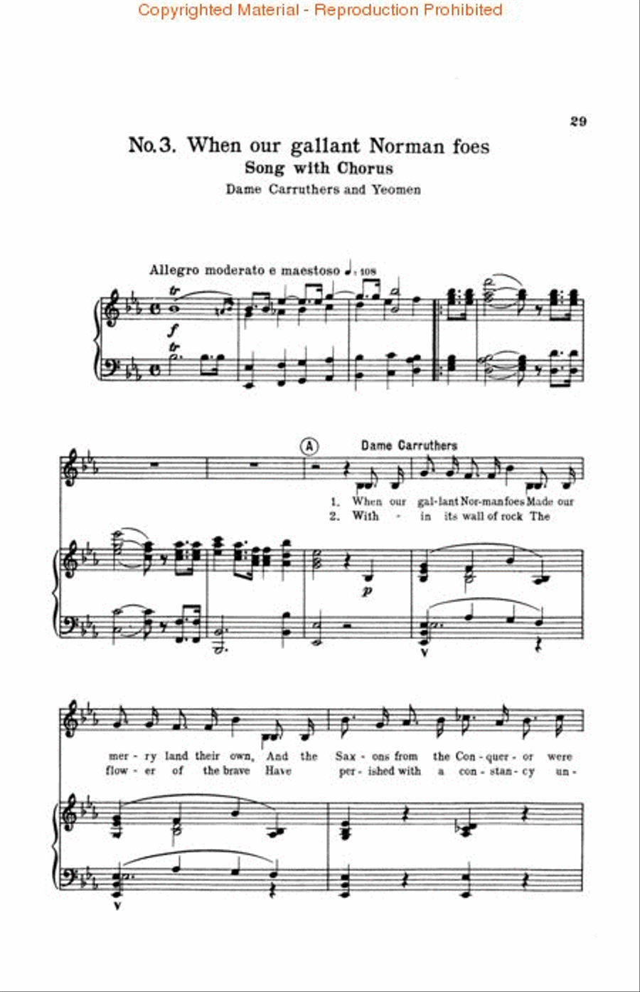 Yeoman of the Guard Voice scores gallery preview page 3