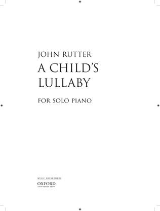 Book cover for A Child's Lullaby
