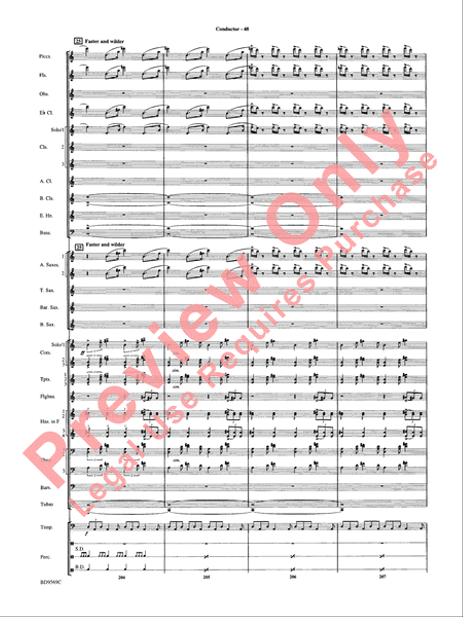 Jericho Concert Band scores gallery preview page 53