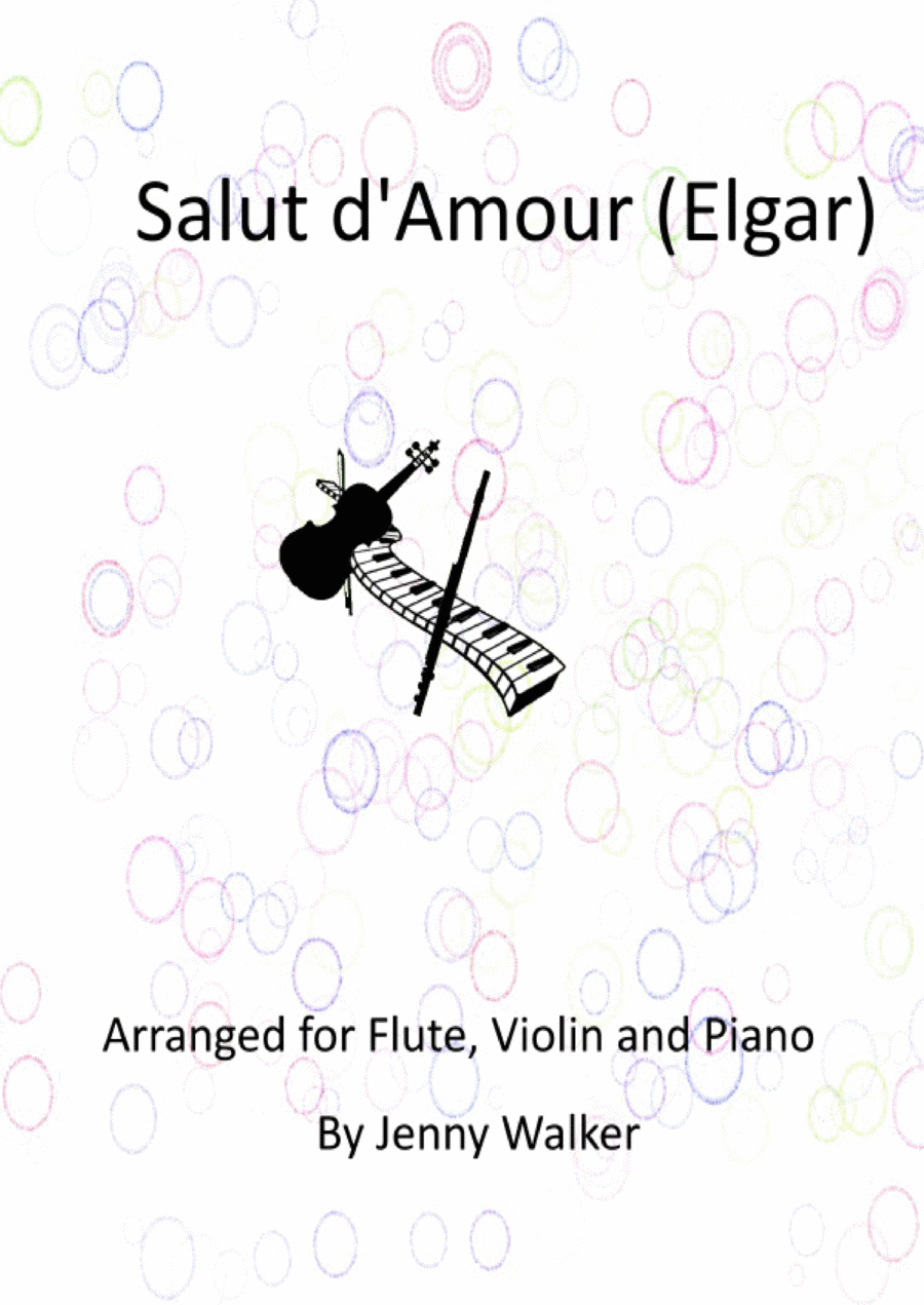 Salut d'Amour (Elgar) for Flute, Violin and Piano Small Ensemble scores gallery preview page 1