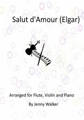 Book cover for Salut d'Amour (Elgar) for Flute, Violin and Piano