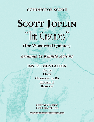 Book cover for Joplin - “The Cascades” (for Woodwind Quintet)