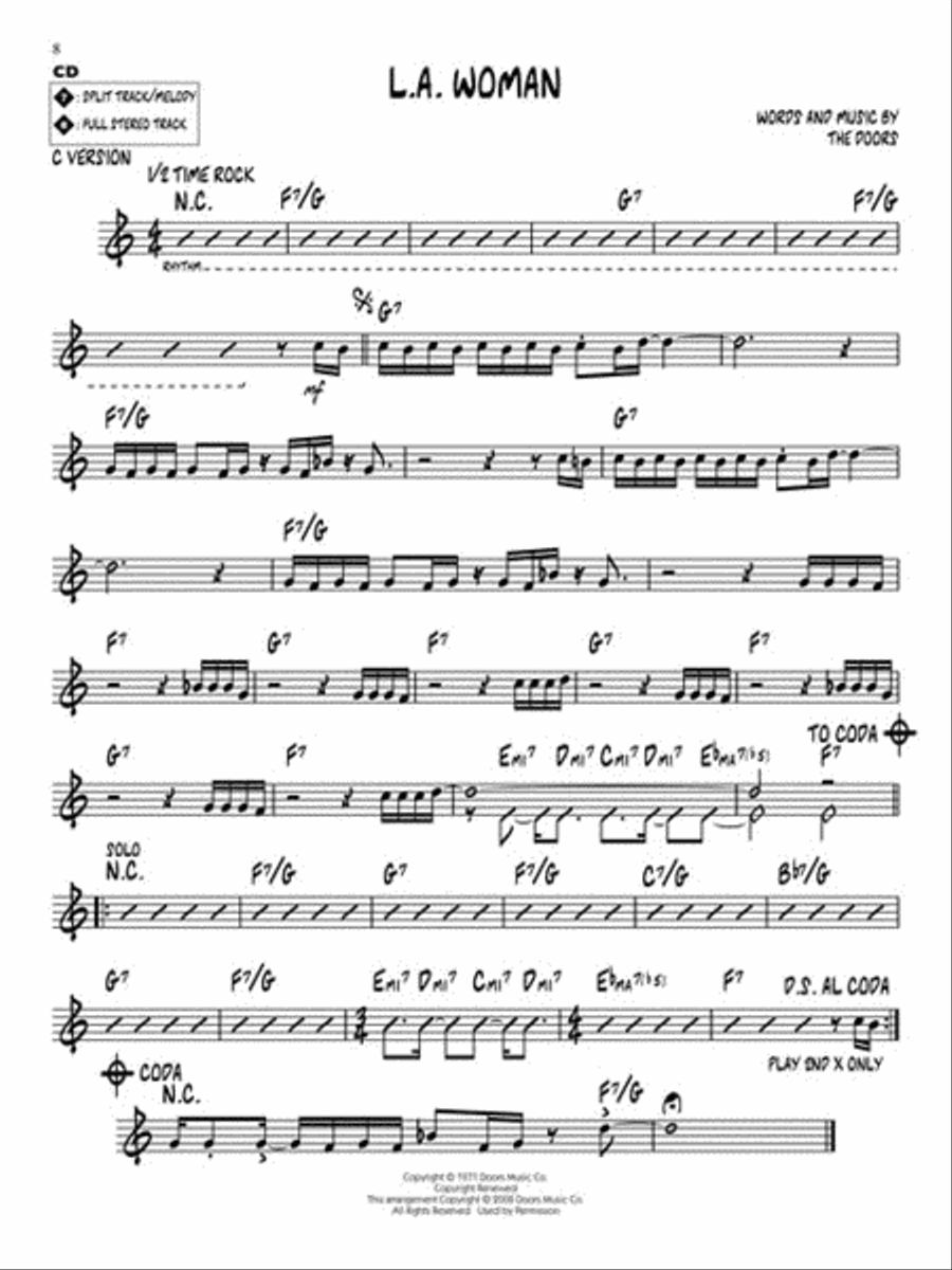 The Doors The Doors C Instrument scores gallery preview page 4