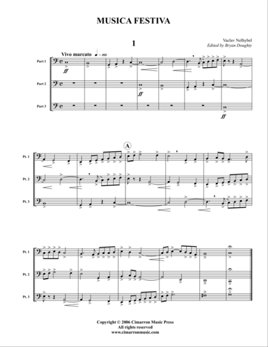 Musica Festiva English Horn scores gallery preview page 1