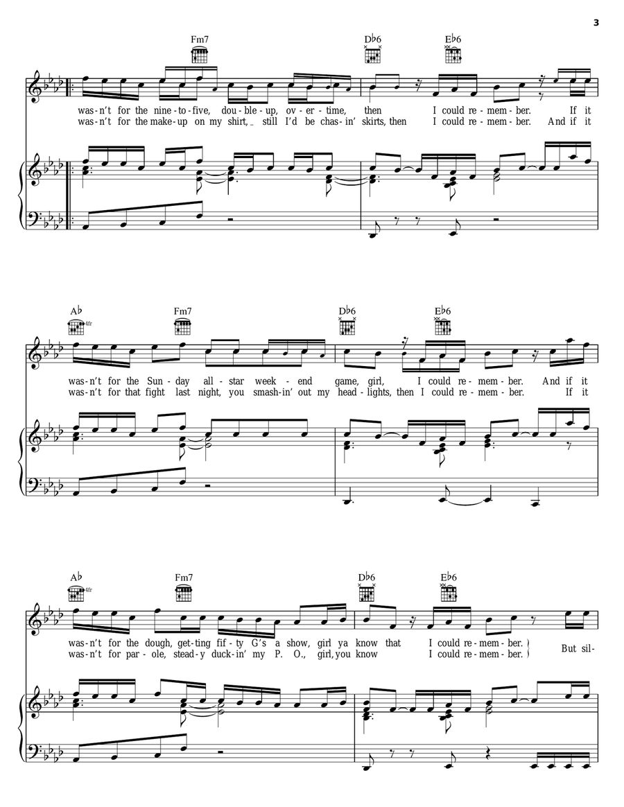 Put That Woman First Put That Woman First Piano, Vocal, Guitar scores gallery preview page 3
