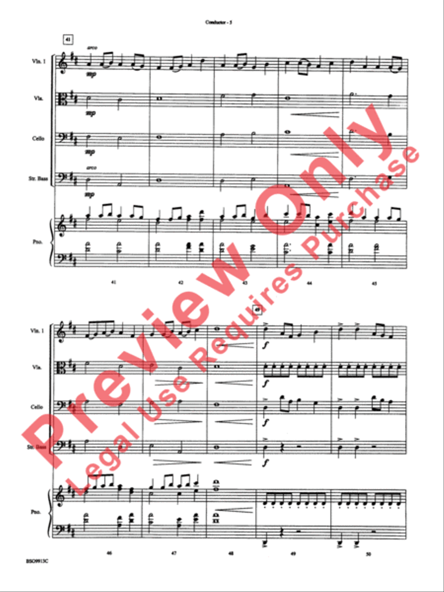 To Dance in the Fields of Glory String Orchestra scores gallery preview page 8