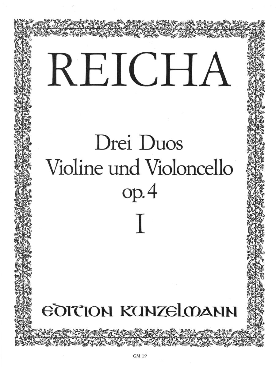 Three duos for violin and cello, Volume 1 String Duet scores gallery preview page 1