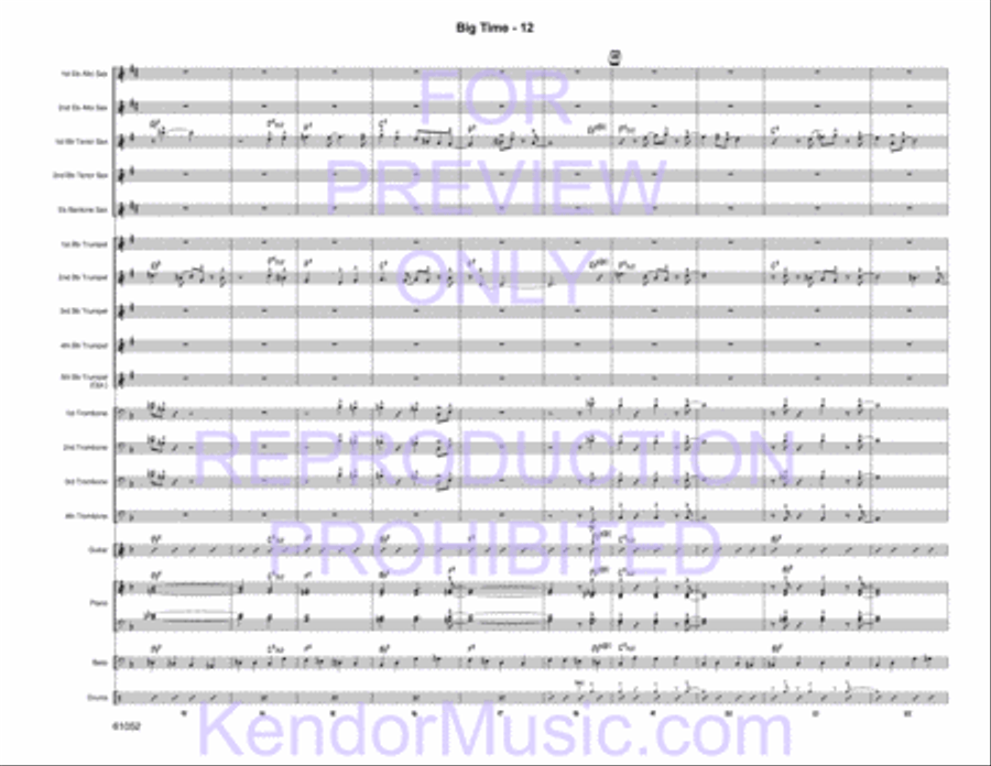 Big Time Jazz Ensemble scores gallery preview page 14