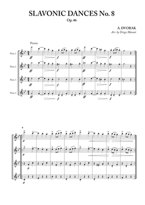 Slavonic Dances No. 8 Op. 46 for Flute Quartet