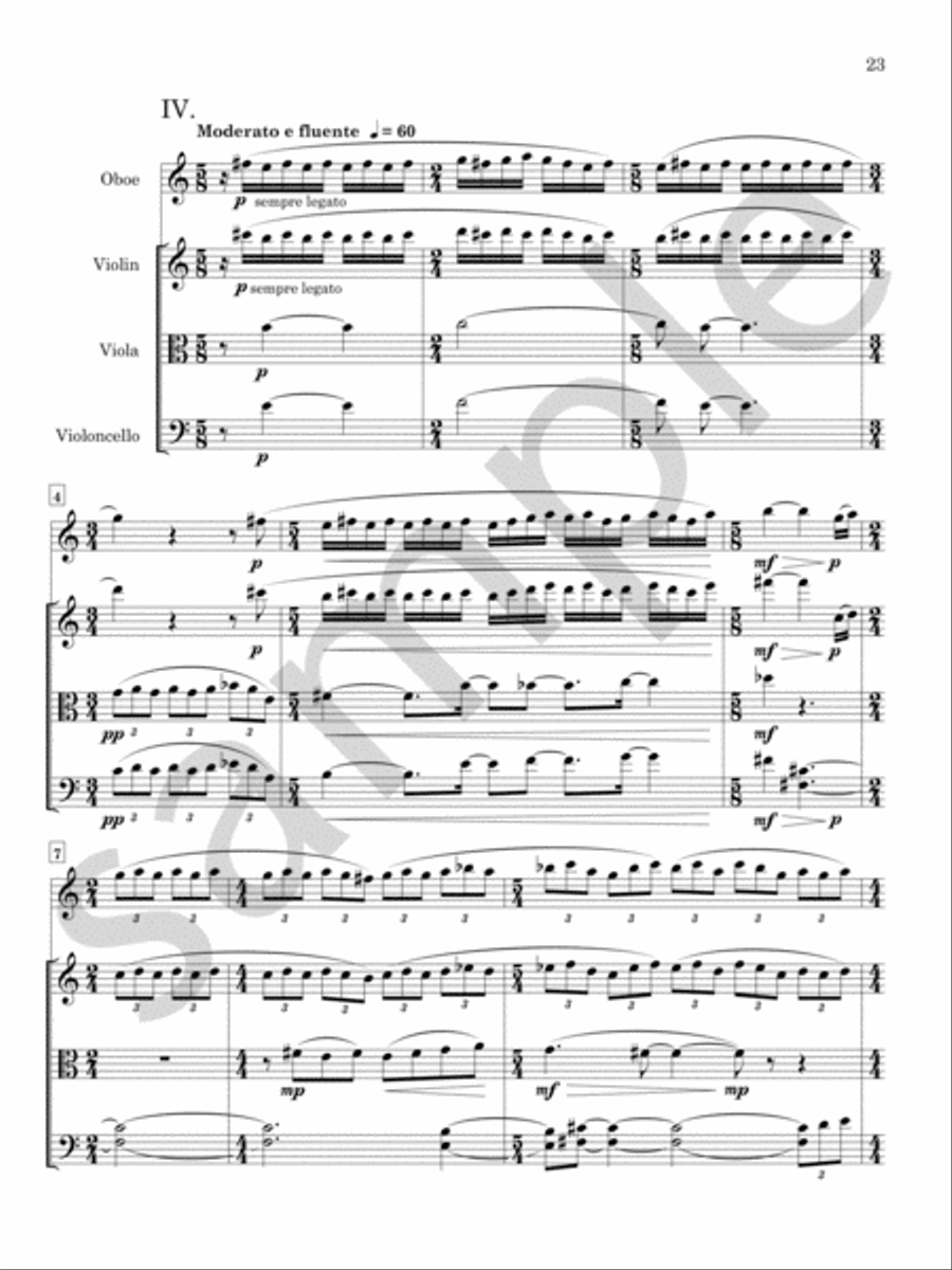 Oboe Quartet Oboe Quartet Chamber Music scores gallery preview page 11