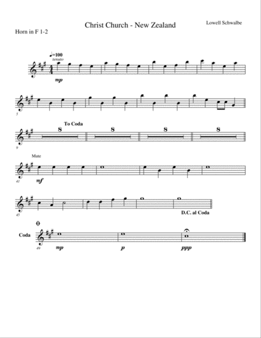Christ Church of New Zealand Full Orchestra scores gallery preview page 5