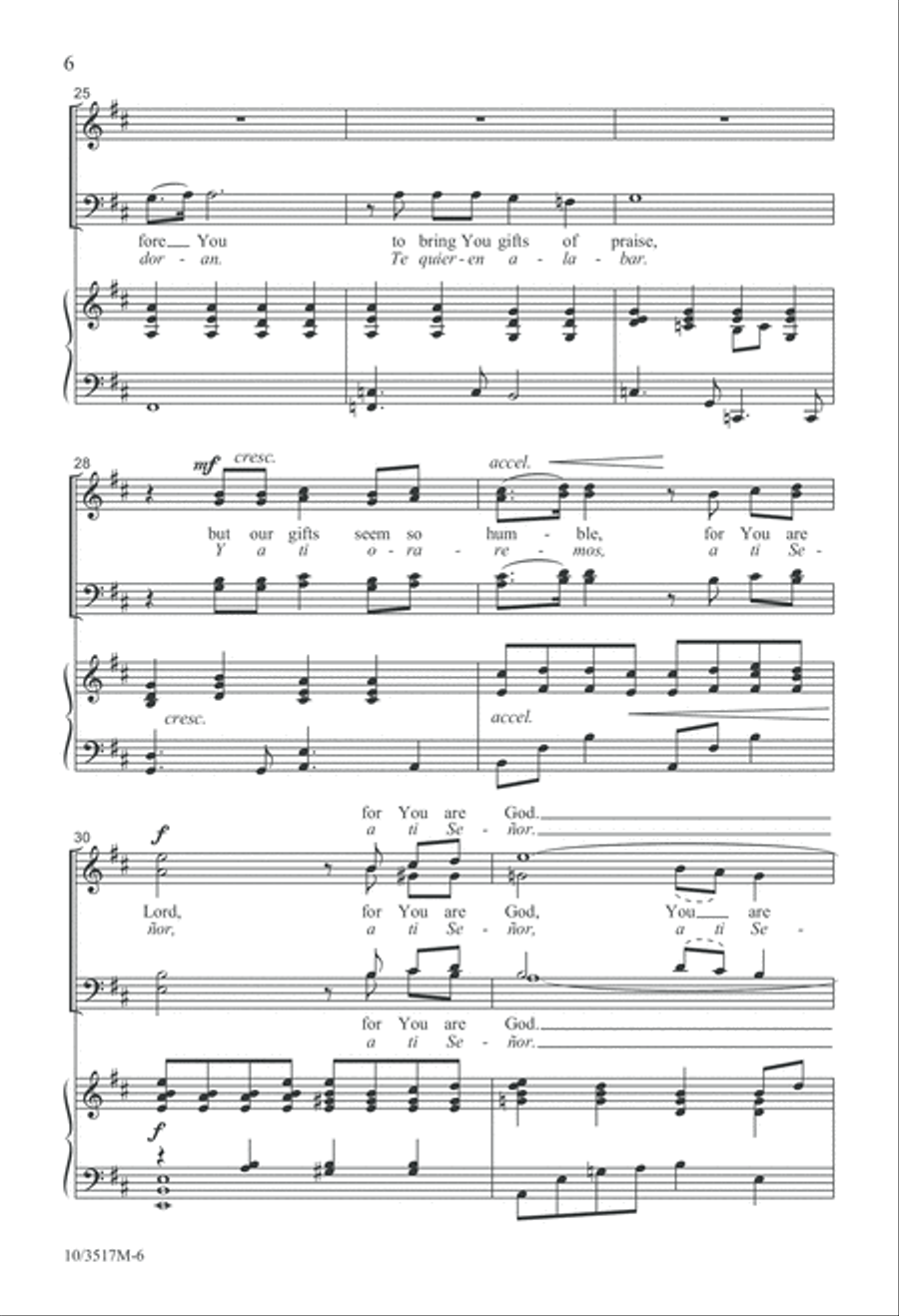 You Are Lord 4-Part scores gallery preview page 6