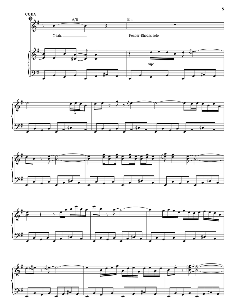Riders On The Storm Piano, Vocal scores gallery preview page 5