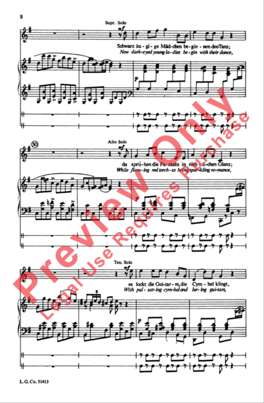 Zigeunerleben Choir scores gallery preview page 23