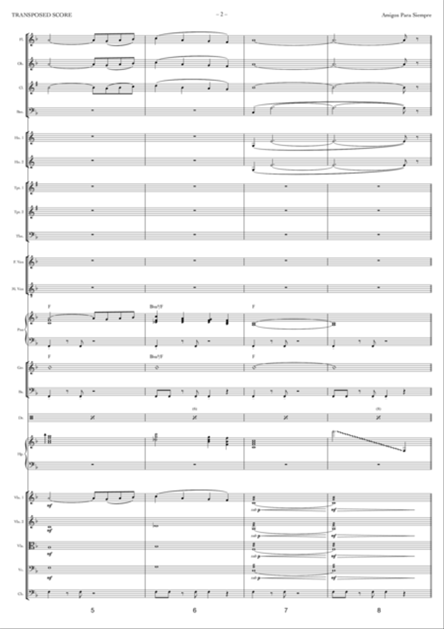 Amigos Para Siempre Full Orchestra scores gallery preview page 2