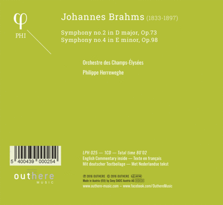 Johannes Brahms: Symphonies Nos. 2 & 4  Sheet Music