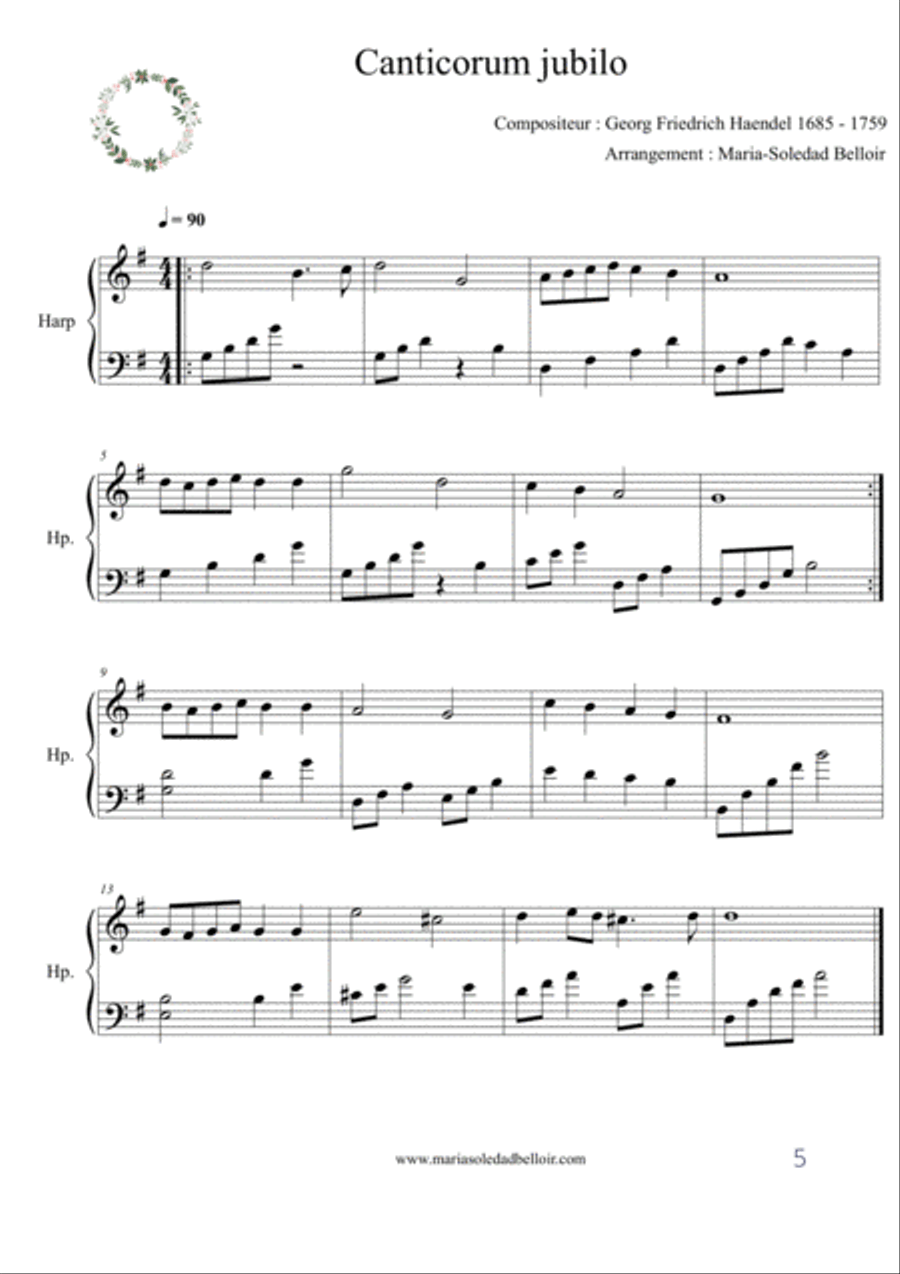 Christmas harp anthology Harp scores gallery preview page 6