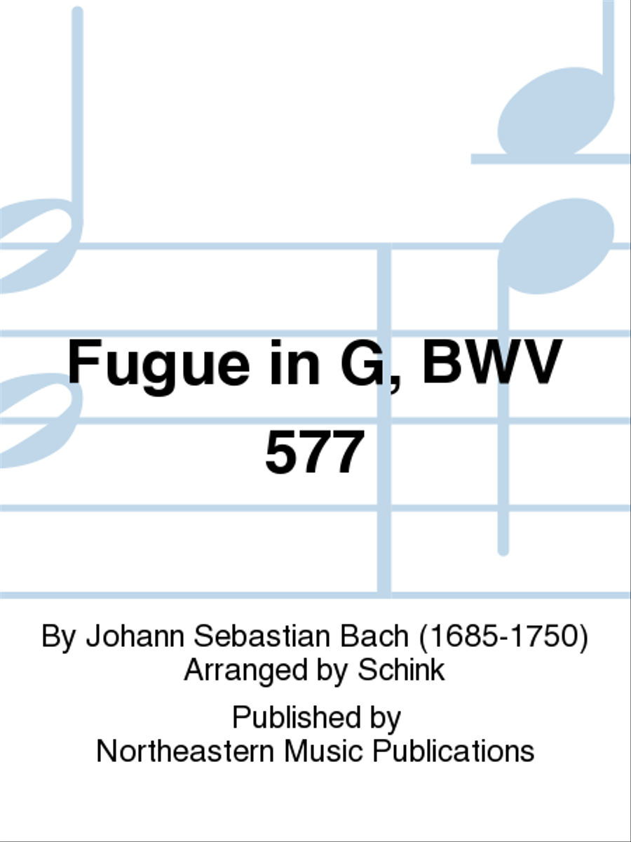Fugue in G, BWV 577 Woodwind Quintet scores gallery preview page 1