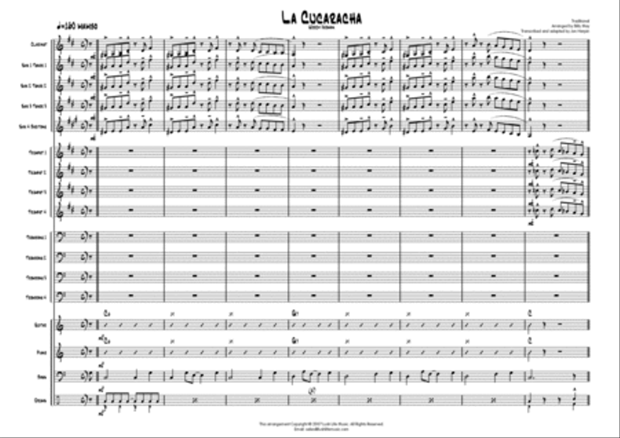 La Cucaracha Big Band scores gallery preview page 2