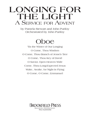 Book cover for Longing For The Light (A Service For Advent) - Oboe