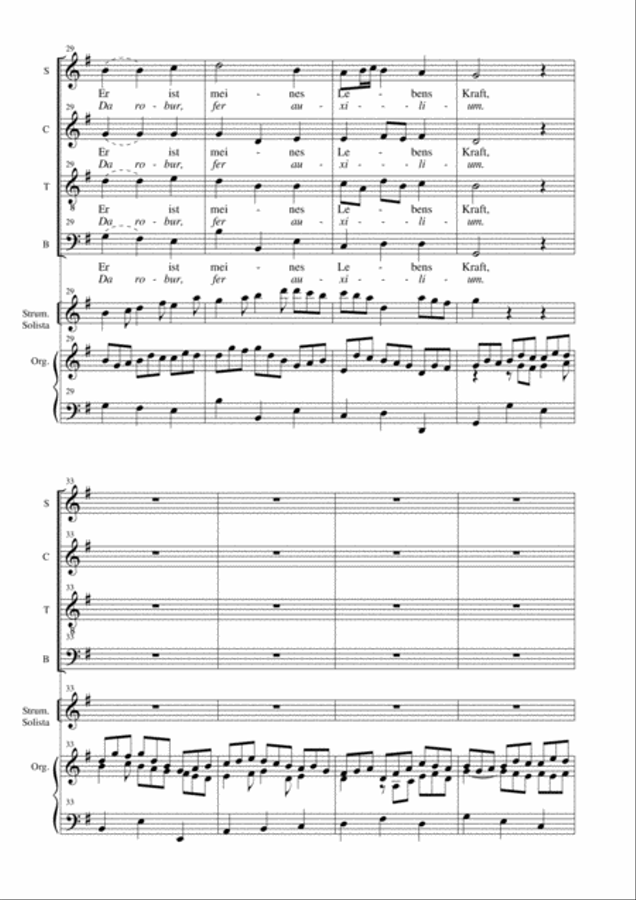 JESUS BLEIBET MEINE FREUDE - Choral from CANTATA 147 - BWV 147 - SATB Choir, Organ and Solo Instrume 4-Part scores gallery preview page 6