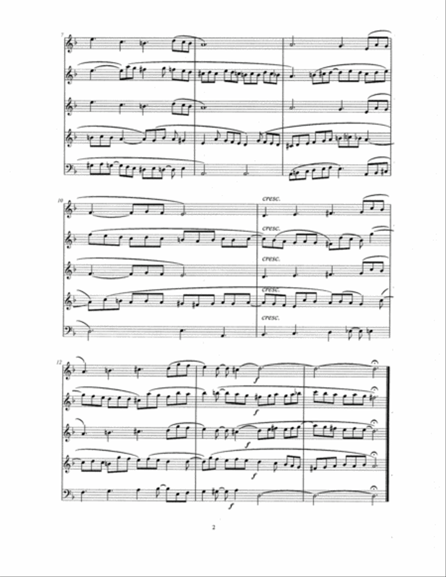 O wie selig sind ihr doch, ihr Frommen Recorder scores gallery preview page 3