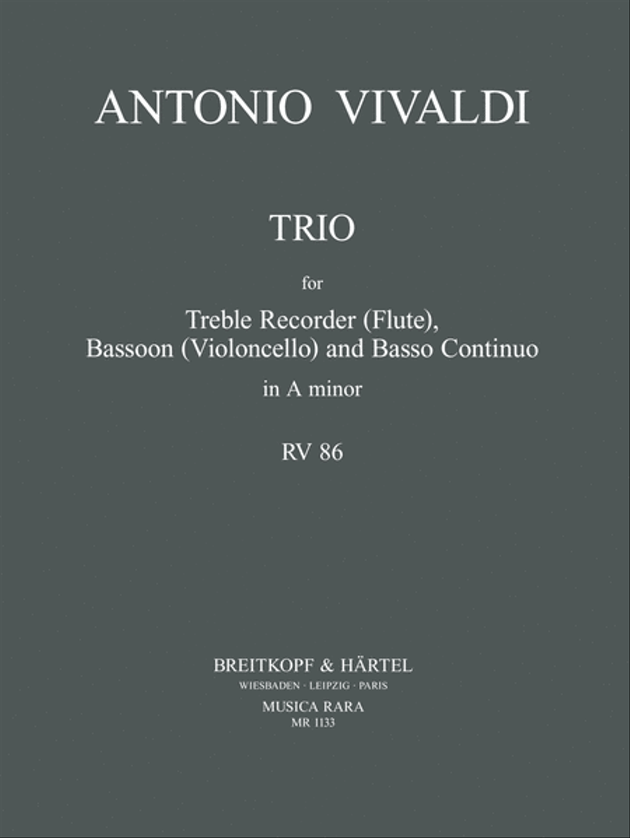 Trio in in A minor RV 86 Score scores gallery preview page 1