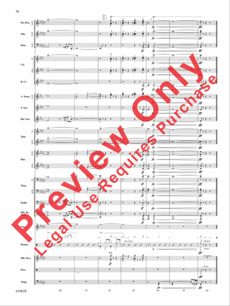 A Gershwin Tribute to Love Concert Band scores gallery preview page 37