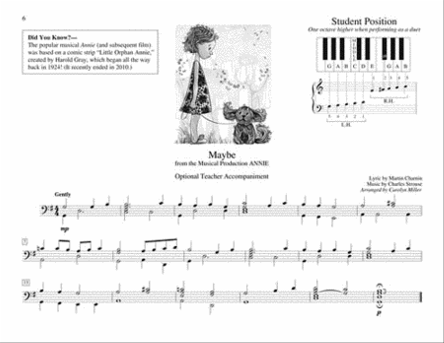 Teaching Little Fingers to Play Broadway Songs Piano Method scores gallery preview page 5