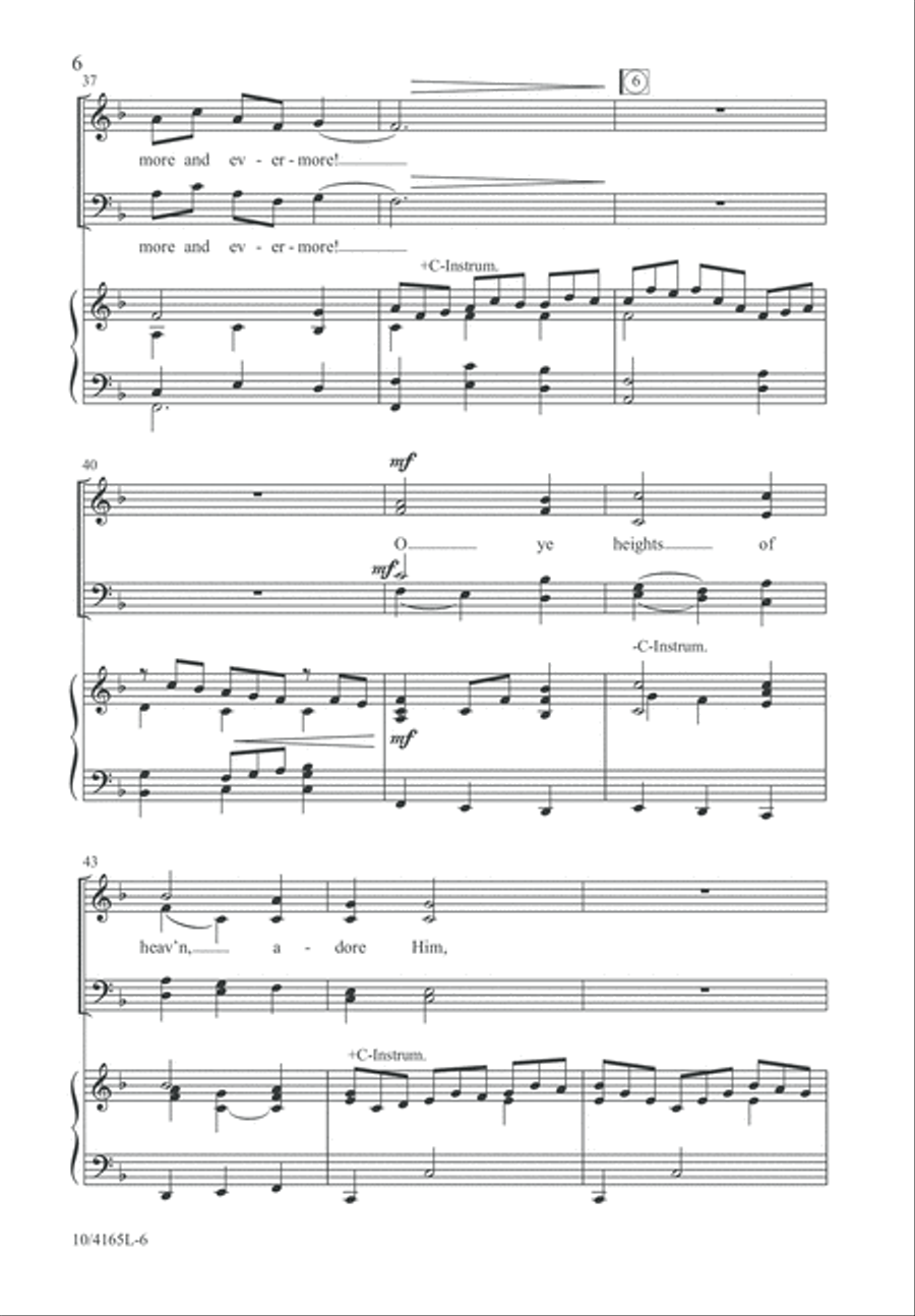Joy of Every Longing Heart 4-Part scores gallery preview page 7
