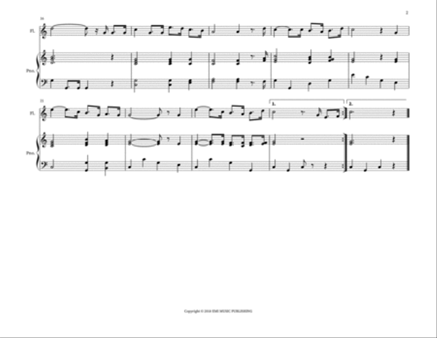 National Anthem Belgium (La Brabanconne) Woodwind Duet scores gallery preview page 2