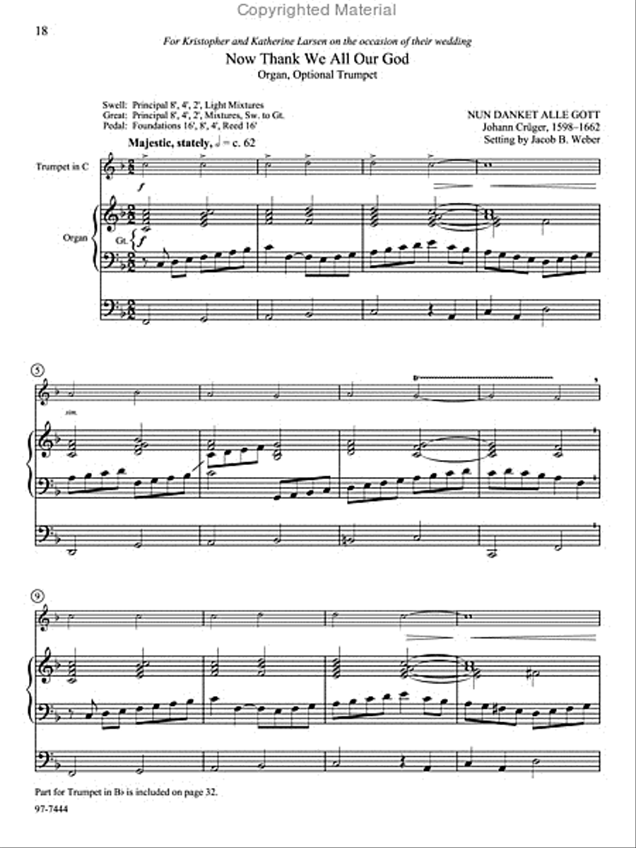 Soli Deo Gloria: Eight Distinctive Chorale Preludes for Every Organist, Set 1 Organ scores gallery preview page 6