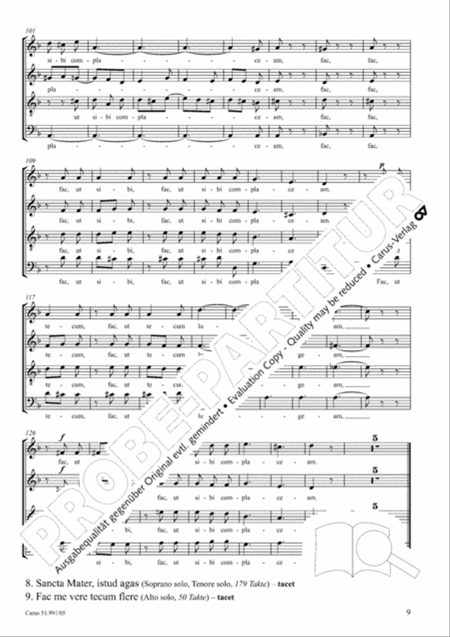 Stabat mater 4-Part scores gallery preview page 10