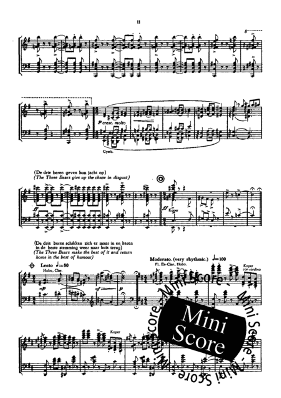 The Three Bears Concert Band scores gallery preview page 12